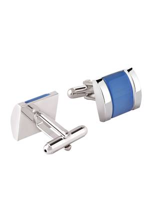 Blue crystal Cufflink 3