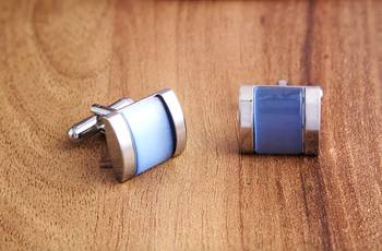 Blue crystal Cufflink 4