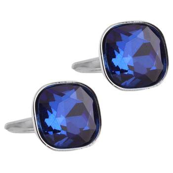 Blue cubic zirconia Cufflink 1
