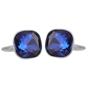 Blue cubic zirconia Cufflink 2