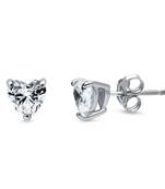 Silver cubic zirconia studs