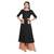 Black self design viscose salwar