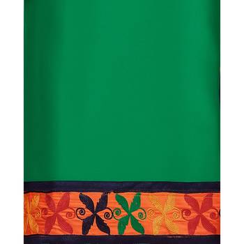 Green phulkari cotton salwar 9