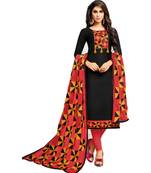 Black phulkari cotton salwar