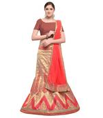 Pink Taffeta Silk Jacquard Lehenga Choli With Dupatta