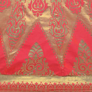 Pink Taffeta Silk Jacquard Lehenga Choli With Dupatta 2