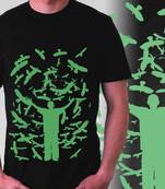 Birds Casual Mens T-shirt