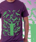 Birds Casual Mens T-shirt