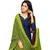 Blue & Parrot Green Cotton Embroidered & Mirror Work Salwar Suit For Women