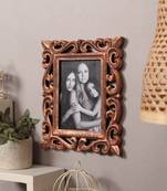 Wooden Handcrafted Photo Frame Distress Finish Copper Color ( 5x7 Inch Vertical)