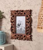 Wooden Handcrafted Photo Frame Distress Finish Copper Color ( 4x6 Inch Vertical)