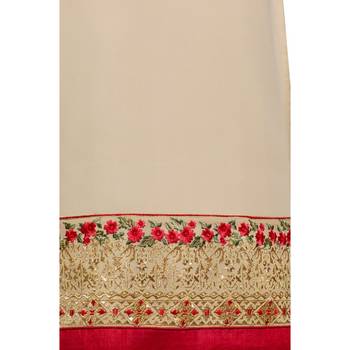 Latest Beige Georgette Embroidered Salwar Suit For Women 6
