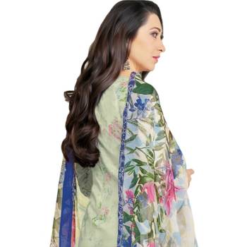 Multicolor Glaze Cotton Printed & Embroidered Women's Salwar Suit 6