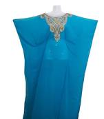 Firozi Georgette Farasha With Zari And Stone Work