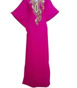 Pink Georgette Farasha With Zari And Stone Work