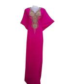 Pink Georgette Farasha With Zari And Stone Work