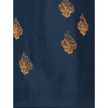 Navy-blue embroidered cotton salwar 7