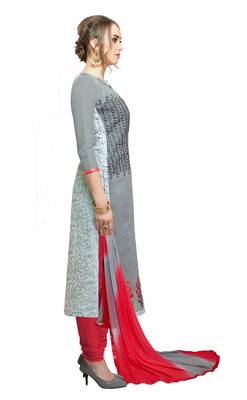 Grey embroidered cotton salwar 4