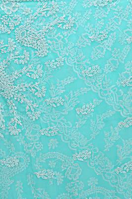 Ada Sea Green Hand Embroidered Faux Georgette Lucknowi Chikankari Women Saree With Blouse - A191628 3