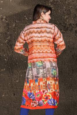 Multi Colour Pashmina Kurti Comprising Print Work 3