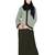 Modest Forever  Sage Green Plain Nida Stitched Islamic Abaya