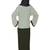 Modest Forever  Sage Green Plain Nida Stitched Islamic Abaya