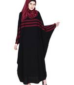 Modest Forever  Multicolor Plain Nida Stitched Islamic Abaya