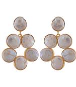 White Onyx Simple Dangle Earring