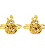 Gold diamond toe-rings