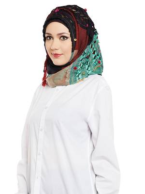 Multicolor Viscose Islamic Hijab Head Scarf 2