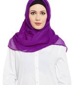 Purple Chiffon Islamic Hijab Head Scarf