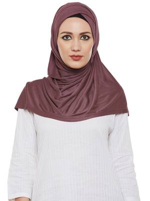 Brown Viscose Islamic Hijab Head Scarf 1