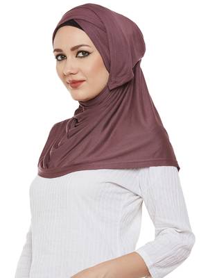 Brown Viscose Islamic Hijab Head Scarf 2
