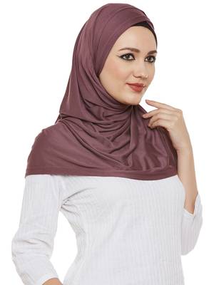 Brown Viscose Islamic Hijab Head Scarf 3
