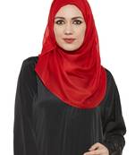 Red Viscose Islamic Hijab Head Scarf
