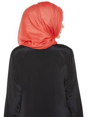 Peach Viscose Islamic Hijab Head Scarf 3
