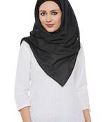 Black Cotton Islamic Hijab Head Scarf