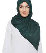 Dark Green Viscose Islamic Hijab Head Scarf