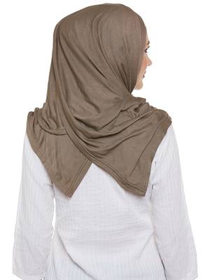 Brown Viscose Islamic Hijab Head Scarf 4