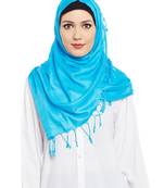 Blue Viscose Islamic Hijab Head Scarf