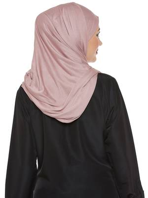 Light Pink Viscose Islamic Hijab Head Scarf 4