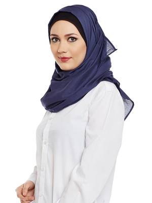 Violet Cotton Islamic Hijab Head Scarf 2