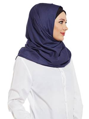 Violet Cotton Islamic Hijab Head Scarf 3