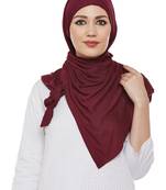 Maroon Viscose Islamic Hijab Head Scarf