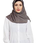 Grey Cotton Islamic Hijab Head Scarf