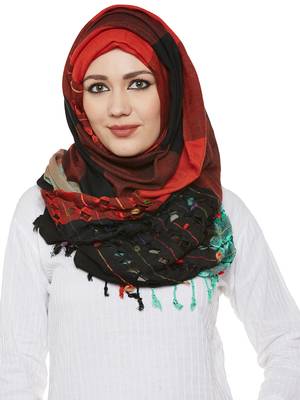 Multicolor Viscose Islamic Hijab Head Scarf 1