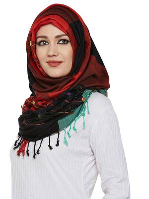Multicolor Viscose Islamic Hijab Head Scarf 2