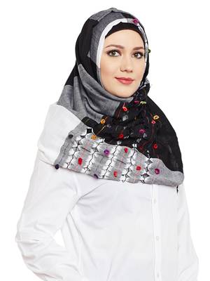 Multicolor Viscose Islamic Hijab Head Scarf 3