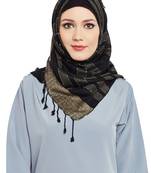 Black Viscose Islamic Hijab Head Scarf