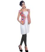 Red Kutchi Embroidered Dupion Silk Waist Length Jacket Women Ethnic Wear